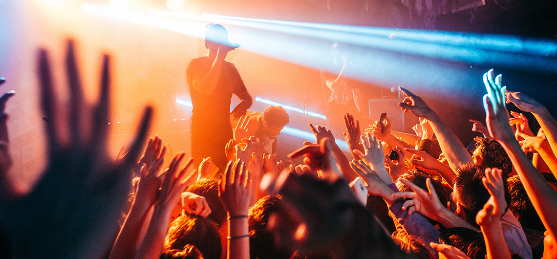 concert with large crowd